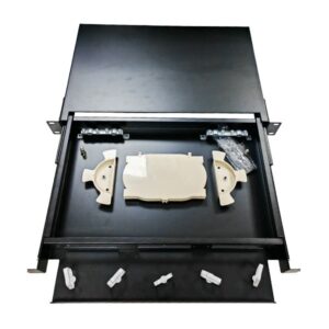 gprd fiber patch panel with module, sc 24 port, 1u rack, metal rackmount