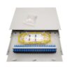2u 48 port sc upc fiber patch panel, white, 0.9mm adapters, 19" rack mount
