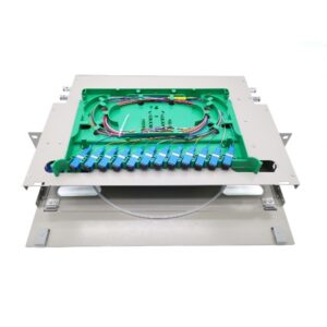 24 core fiber optic distribution frame 1u rack mount odf, lc/sc/fc ports