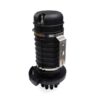 96 cores fiber optic splice closure 1oval+4 round ports, heat shrink sealing, with air valve, grounding wire,6 splice cassette, ip68 wall mount