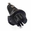 144 cores fosc 400 b8 fiber splice cosure 522*185mm, 1 oval+8 round cable port heat shrink, dome closure, ip68, outdoor 6 trays, pole / wall mount