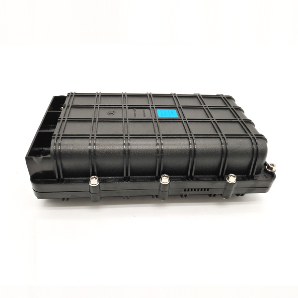 OFC Cable Joint Enclosure GJS 2011 With 1x8 PLC Splitter SC UPC Connectors, 8 Flat Drop Cable Ports, Outdor IP65 Aerial Splice Case, Black 3In 3Out for SC Fiber Connections gjs 2011 ftth closure2 auto draft