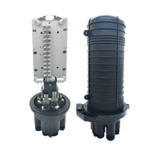 high performance gjs d033 optic fiber splice closure with 144 cores ip67 rated 2 in/out ports