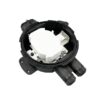 gjs f004 optic fiber splice closure 36 cores ip67 rated 2 in out ports for compact fiber networks