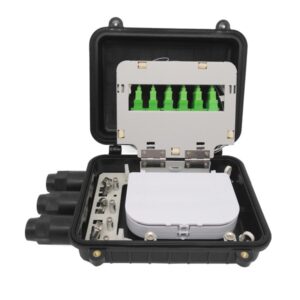 gjs h006 fiber optic joint closure 72 cores, ip67 rated, 2 in out ports for indoor outdoor networks