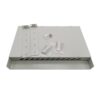12 port 24 core fiber patch panel with om3 angled adapters, st/sc/lc compatible, metal housing, for data centers