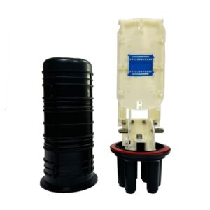 ht ms 004 mini fiber optic joint closure 1+5 ports 48 cores ip67 rated for compact ftth/broadband networks