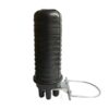 pole mount ip68 144 cores fiber splice enclosure ,1oval+4 round ports, heat shrink, dome closure, pp black outdoor use