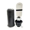 pole mount ip68 144 cores fiber splice enclosure ,1oval+4 round ports, heat shrink, dome closure, pp black outdoor use