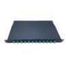 12 port lc drawer fiber optic patch panel 24/48 core, metal housing, 1u rackmount