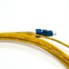 lc lc sm patch cord 5m yellow g.657.b3 lszh 2.0mm upc to upc with pulling rod for high density deployment