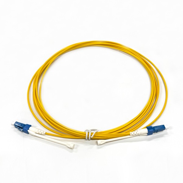lc lc sm patch cord 5m yellow g.657.b3 lszh 2.0mm upc to upc with pulling rod for high density deployment