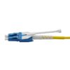 lc/upc to lc/upc patch cord duplex 5 meter, yellow sm dx,g.657a2 lszh, with push pull rods