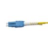 lc/upc to lc/upc patch cord duplex 5 meter, yellow sm dx,g.657a2 lszh, with push pull rods