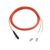 MTRJ to LC patch cord 3 mtr duplex multimode 50/125um OM2 LSZH, orange, fanout LC PC patch cord 20 cm