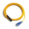 sc to mtrj multimode fiber patch cable, om1 61.5/125um, 2 cores g.651 fiber, orange lszh