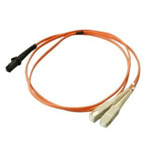premade fiber optic cable with mtrj connector, mtrj patch cord wire amoured cable 2 cores multimode mm lszh gray 10 meter (copy)