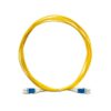 single mode lc patch cord with push pull dual lc connector, sm dx 1m os2 9/15um yellow ofnr riser cable