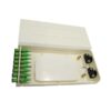 8 port sc/apc wall mount fiber patch panel 1u rack compatible with bend radius protection