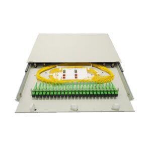 gpsr 1u 24 port sc apc patch panel fiber, white, 0.9mm adapters, 19" rack mount