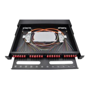 gprd rack mount fiber patch panel 24 port st upc, 1u 19", 0.9mm sm/mm, industrial grade