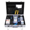 portable ftth toolbox with 24 piece fast connector kit, water resistant, for drop cable installation & maintenance