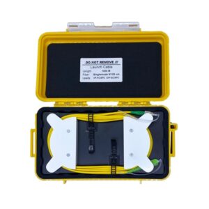 otdr launch cable box fa sa, 20db attenuation, for 1310/1550nm, with fc/sc/lc adapters, testing essential