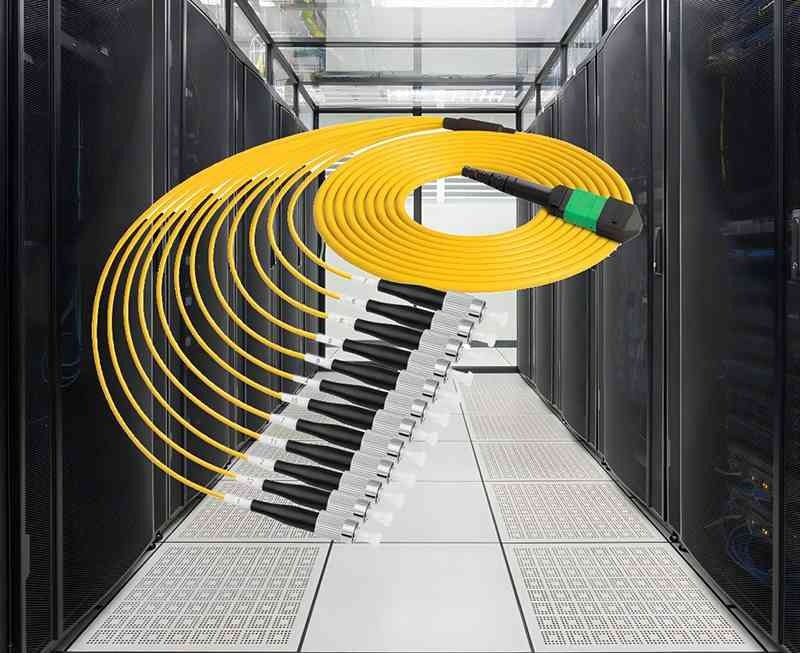mpo to fc breakout cable