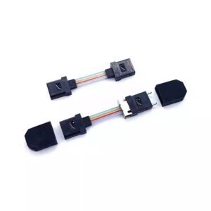 24 fiber mt mt patch cord, with ribbon fiber multimode om3 mm 50/125um, mt female connectors with spring, 0.3mts