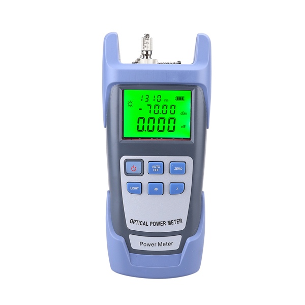 aua 9 optical power meter, 70 to +26dbm range, 0.01db resolution, for 850/1300/1310/1550nm, with calibration certificate
