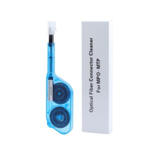 mpo/mtp fiber optic cleaner pen 1000+ cleans, static free, for 12/24/32 fiber connectors, data center grade tool