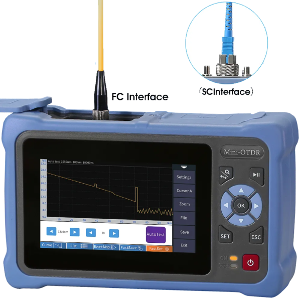 Ftth Testing FTTH Fiber Optic Tool Kit OTDR with VFL, RJ45 Test | Yingda