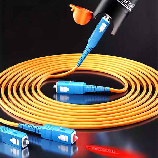 what are the techniques for detecting optical fiber with a red light pen