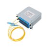 1:17 lgx box plc splitter, input pigtail sc upc 1.5m 2mm yellow, output sc upc couplers, output channel 1:70%, channel 2 17:30%