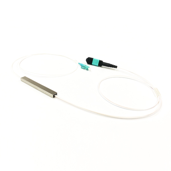 1x2 plc splitter with mpo lc om3