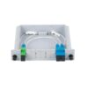 1x2 fiber optic splitter cassette, module size: 130*100*25mm, sc/upc connectors, telecom loss 3.5db, 10pcs/box