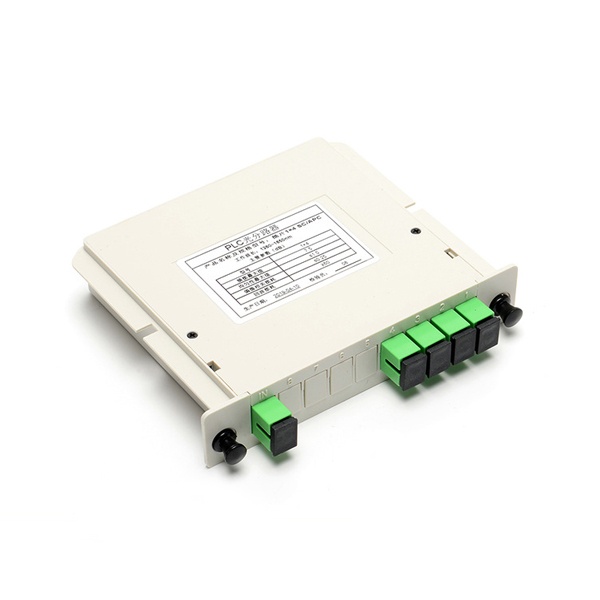 plc splitter 1x4 sc apc, module size: 130*100*25mm, low insertion loss