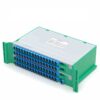 rack mounted plc splitter 1 64 sc fc for odf, abs gray, 300*180*100mm, guiding rails on both sides