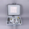 4 port fiber optic box wall mounted, gray, ip65, ul flame retartant, 1:8 splitter cassette module slots, waterproof, key lock