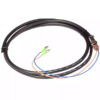 mining use 2 fiber waterproof pigtail ofc fc apc blue orange 2.0mm fiber optic cable, g657 pe black