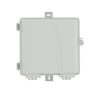 fat 506f ftth 2 port fiber termiantion box, wall outlet gray ip54, sc pre connectorized