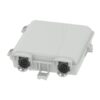 fat 506f ftth 2 port fiber termiantion box, wall outlet gray ip54, sc pre connectorized