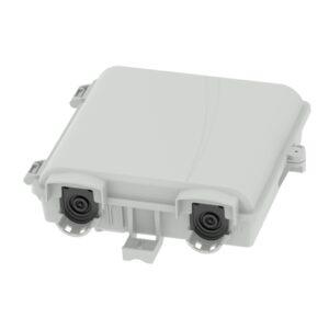 fat 506f ftth 2 port fiber termiantion box, wall outlet gray ip54, sc pre connectorized
