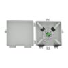 fat 506f ftth 2 port fiber termiantion box, wall outlet gray ip54, sc pre connectorized