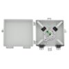 fat 506f ftth 2 port fiber termiantion box, wall outlet gray ip54, sc pre connectorized