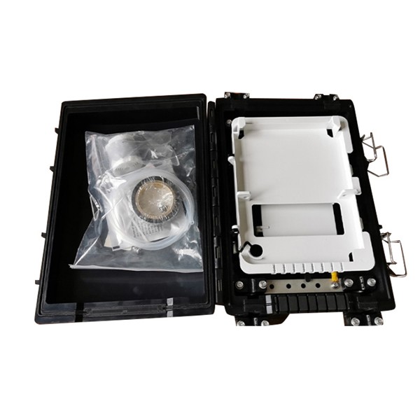 gjs 1803 optical fibre splitter enclosure 12 cores, ip65 rated, 2 in 2 out mechanical seal for outdoor fttx networks