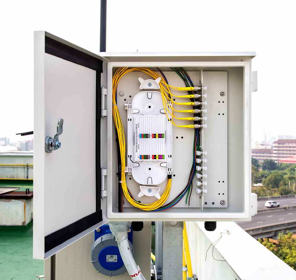 how to install fiber optic box