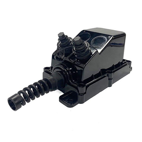 2 port mst fiber serving terminal, wall mount, black, ip68, no load, sc interface for ftth ,ftta field adss cable