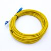 indoor short distance connection sc to lc single mode fiber patch cable duplex 3.0mm zipcord cable, 2 cores g.652d lszh jacket, 1m yellow