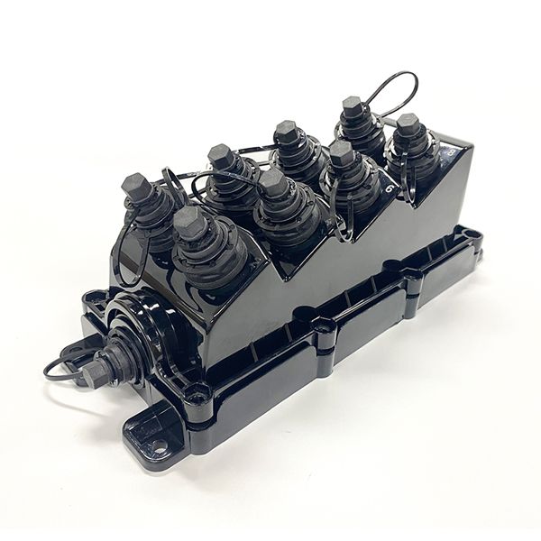 mst fiber box for ftth access to internet, pre installed 1:8 fiber splitter sc connectors 1mts, compatible with optitap, 1 in 8 out fiber closure